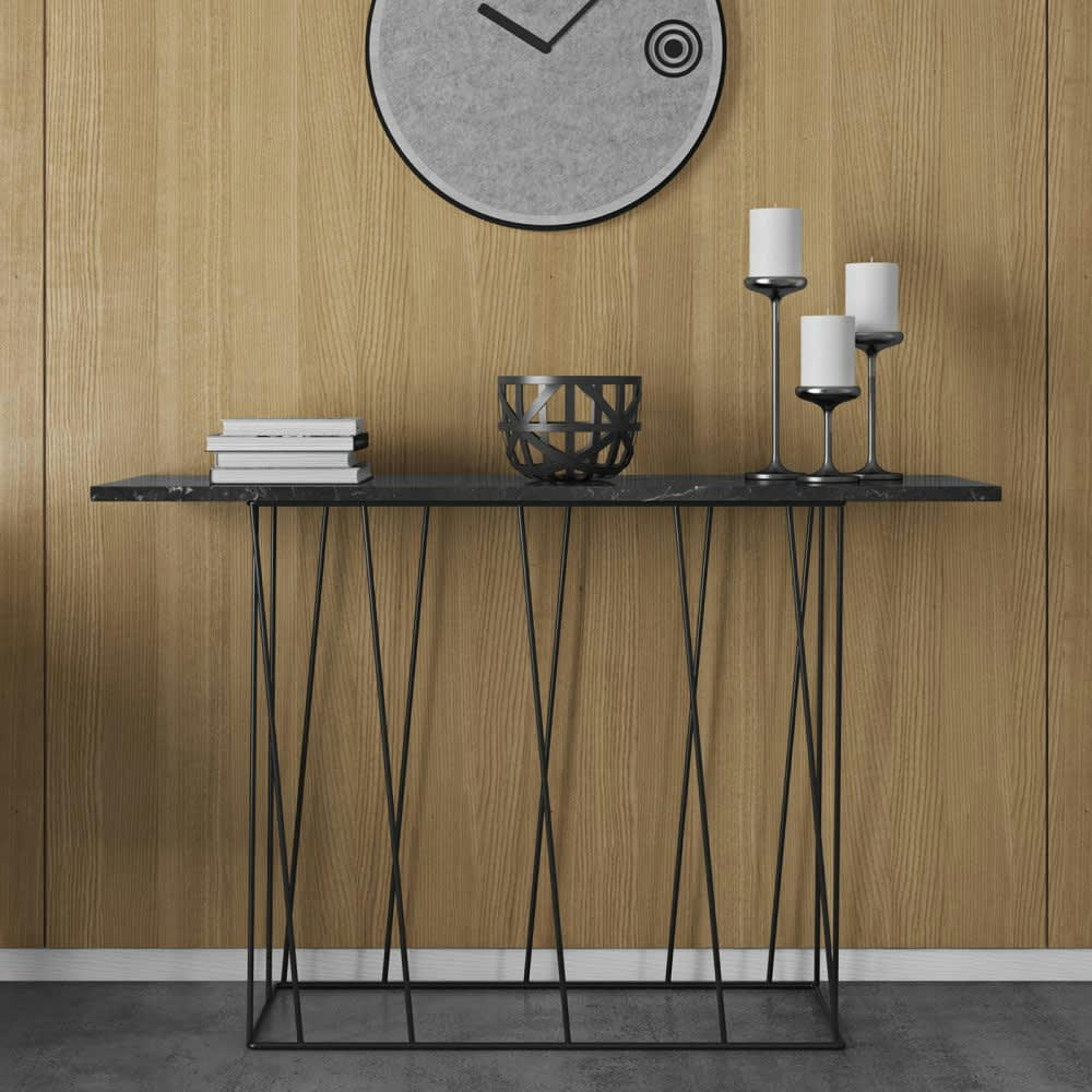 HELIX - Console  en marbre noir