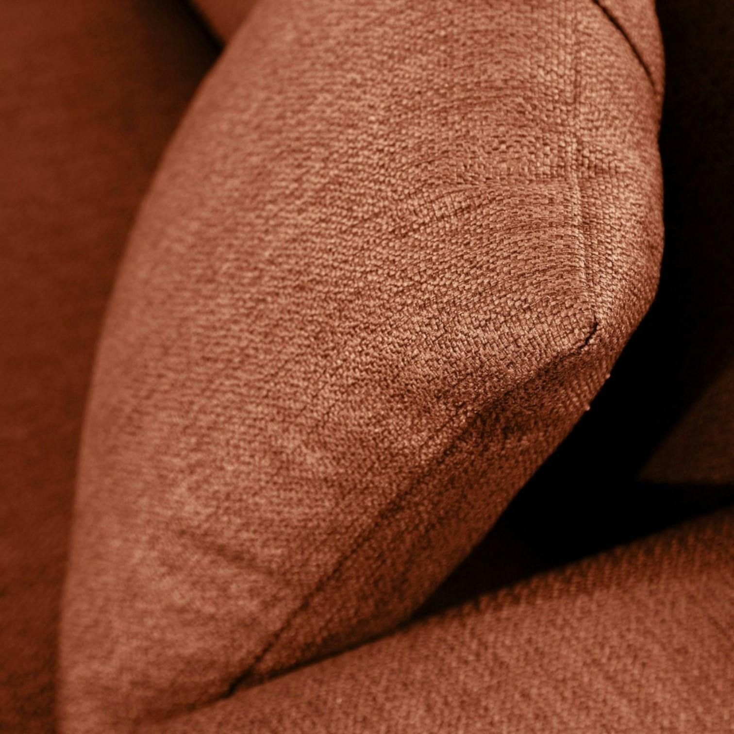 Canapé 2 places rouille - accoudoirs larges ORSAY