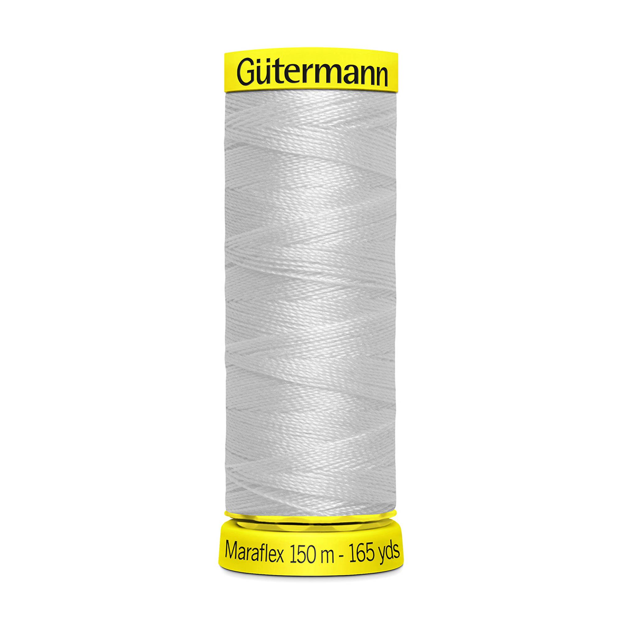 Gutermann Light Grey Maraflex Stretchy Sewing Thread 150m (8)