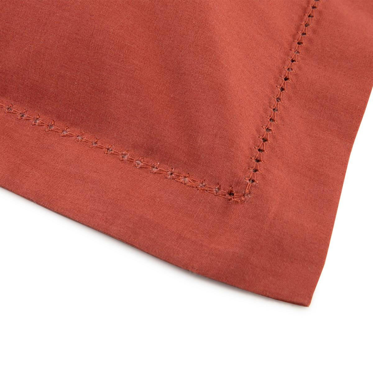 ALCOVE - Taie d'oreiller en percale de coton rouge 60 x 70 cm