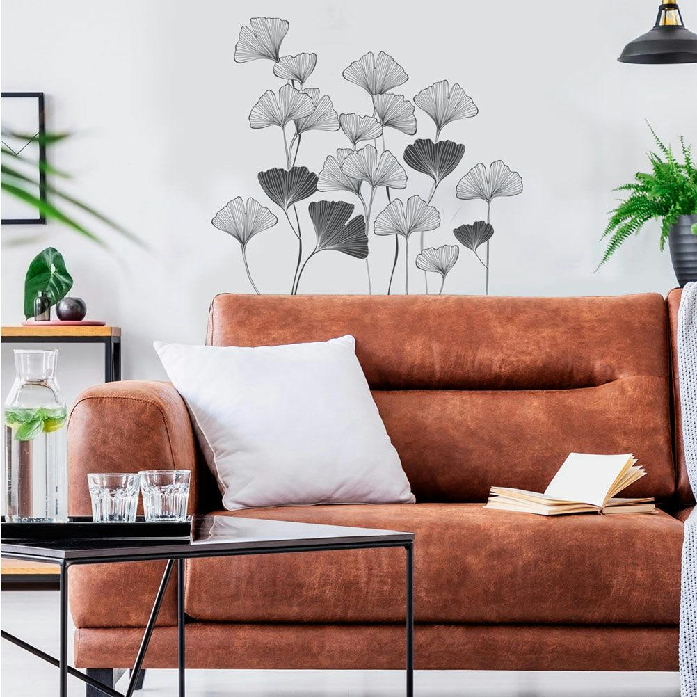 GINKGO - Stickers muraux ginkgo 55x60cm