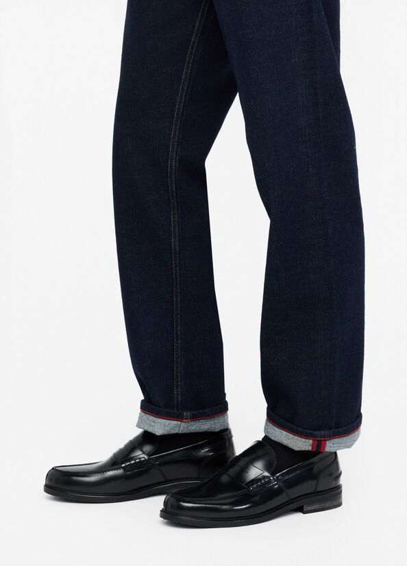 Mocassini da uomo in pelle