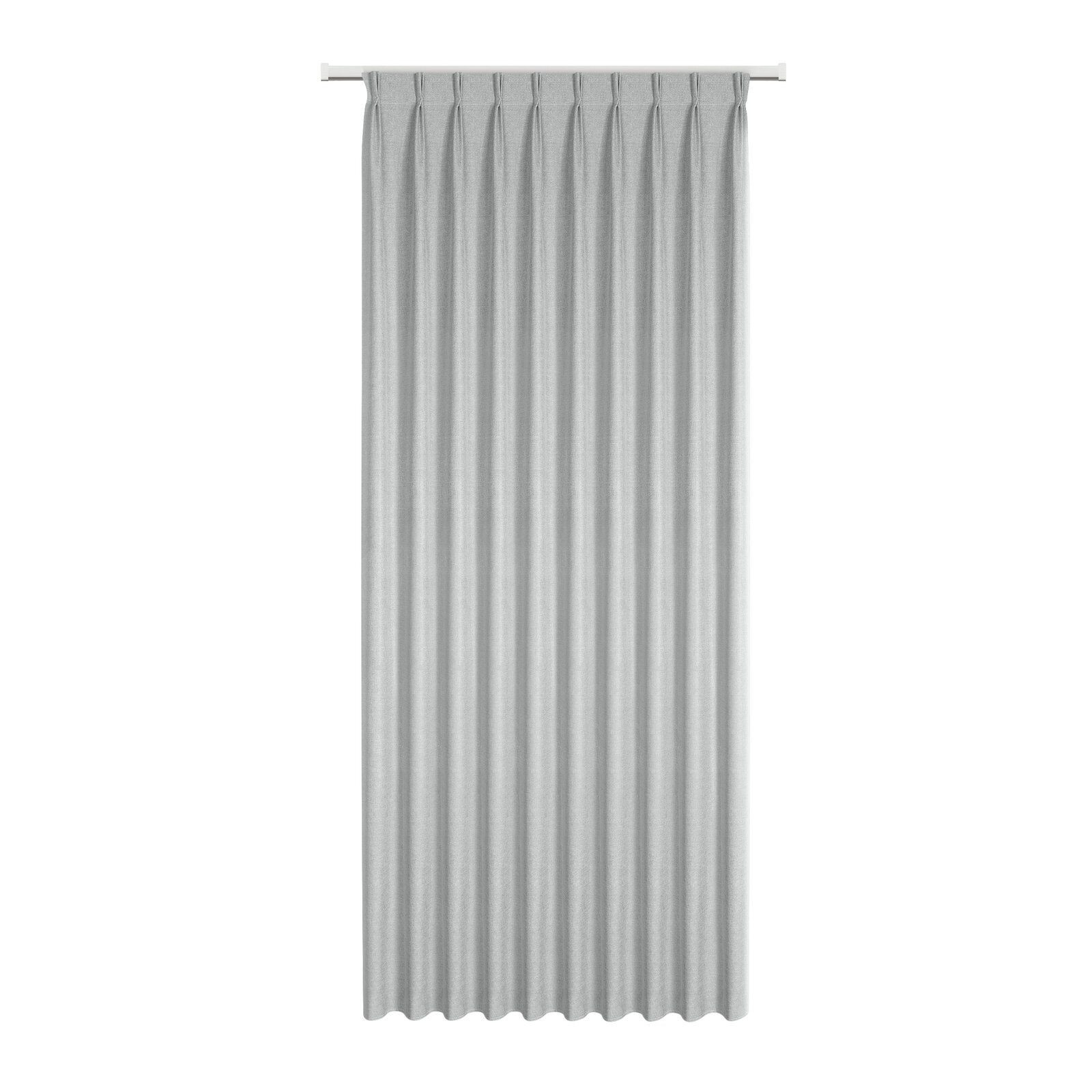 Zasłona NELISA srebrna 125x270 cm blackout flex taśma