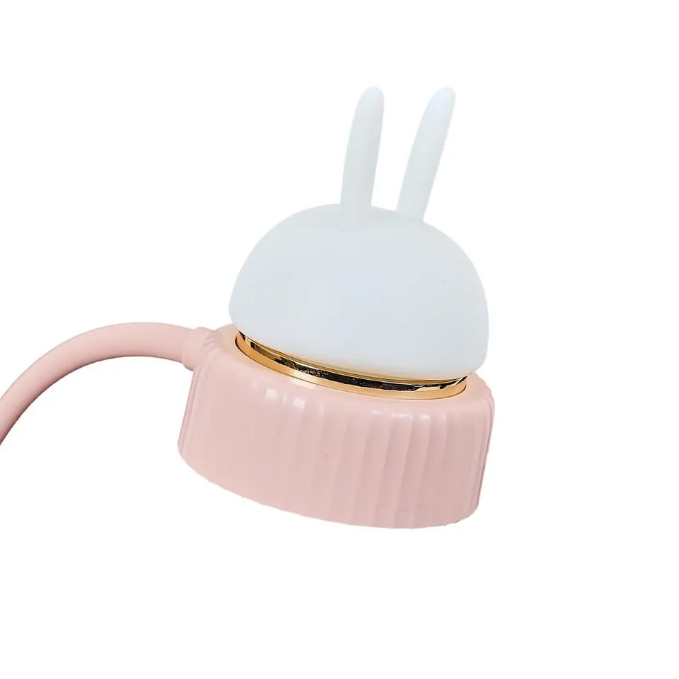 Home deco factory katten tafellamp - met oortjes - roze - H34 cm