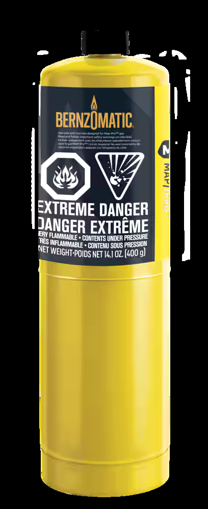 Bernzomatic MAP-Pro Hand Torch Cylinder, 400-g