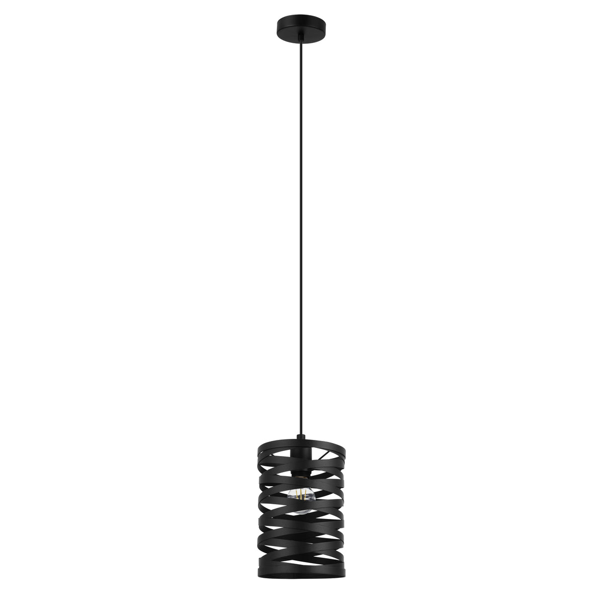 EGLO hanglamp Cremella - e27 - ø 18 cm - zwart