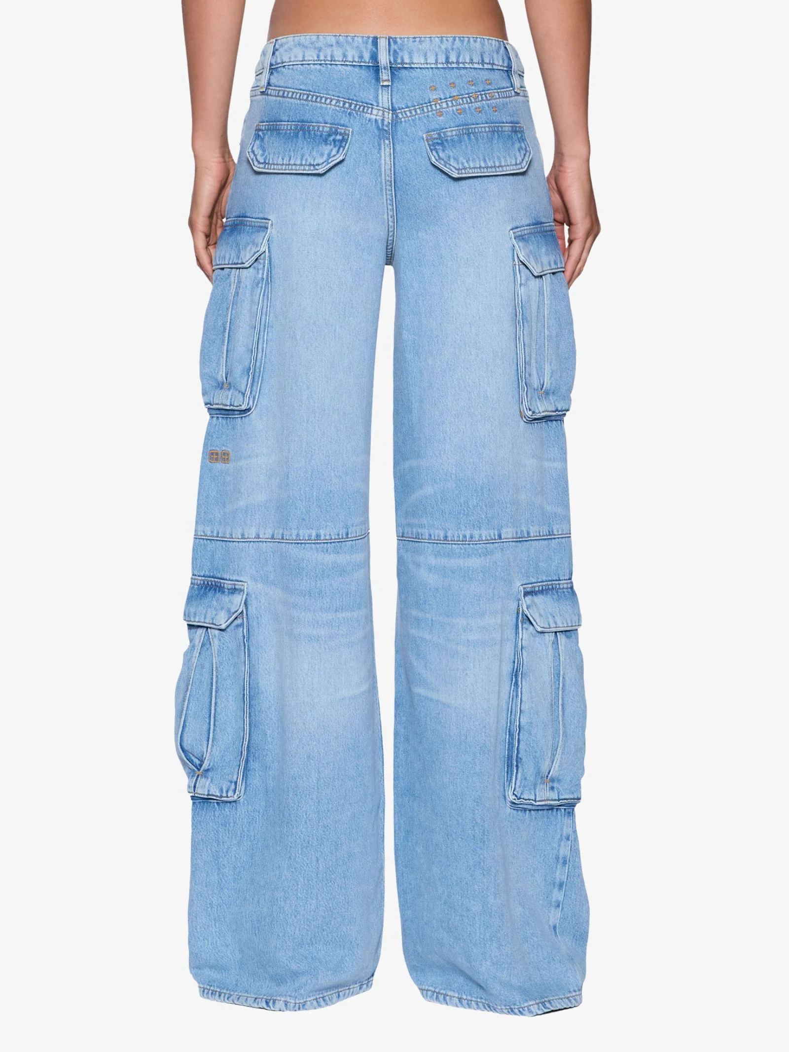 Dropout Low Rise Cargo Jeans