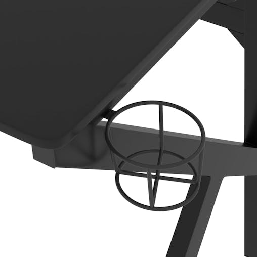 NNEVL Gaming Desk with K Shape Legs Black 90x60x75 cm