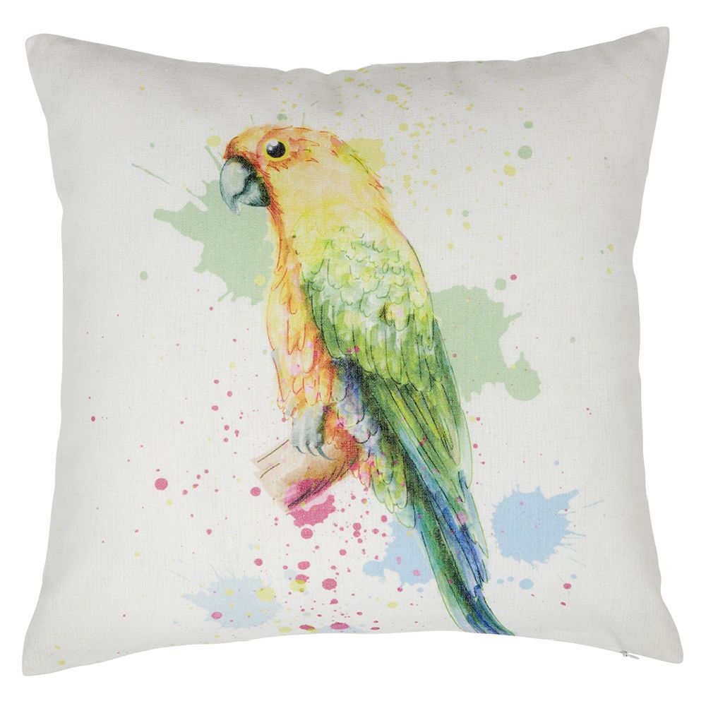 Housse de coussin éclats de couleurs flashy animaux 40x40cm