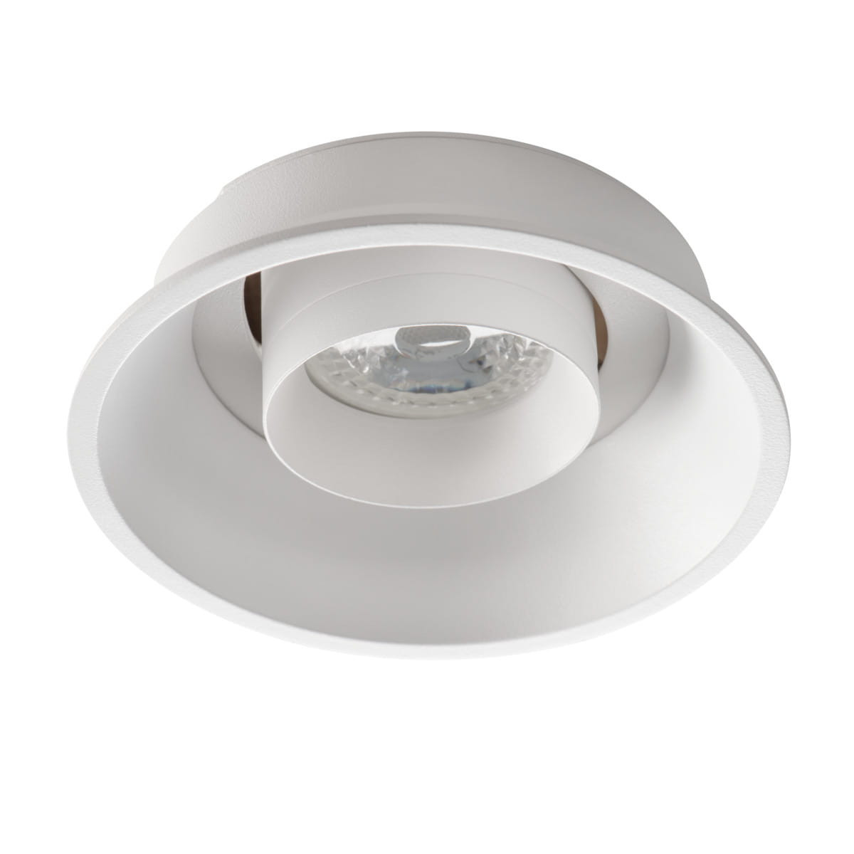 Oprawa wpuszczana okrągła biała 12cm LUNIO 1xGU10x25W IP20 Kanlux
