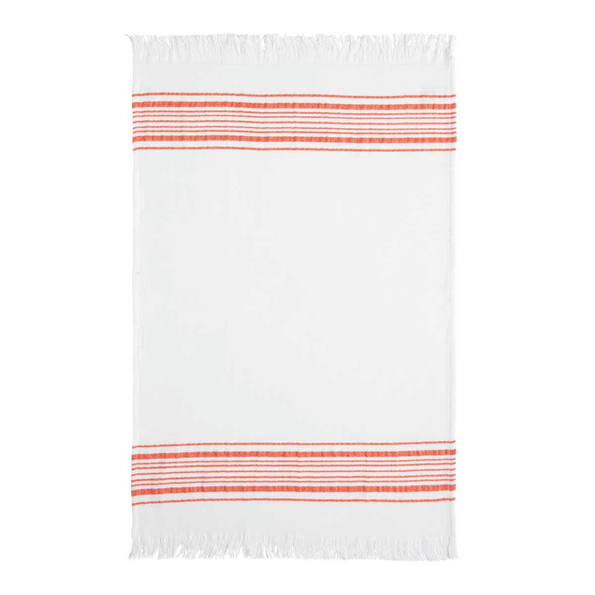 BISE - Torchon en gaze de coton orange 50x75