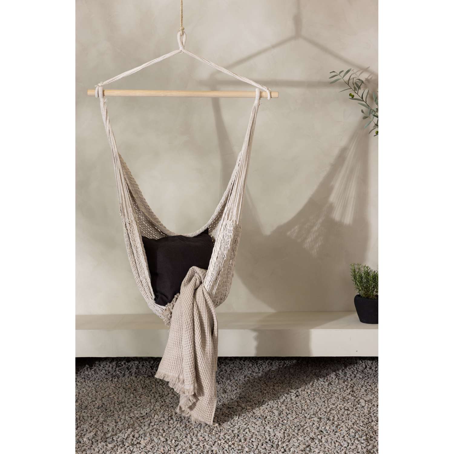 Venture Home Kalino Hangstoel 34 x 135 x 110 - Offwhite