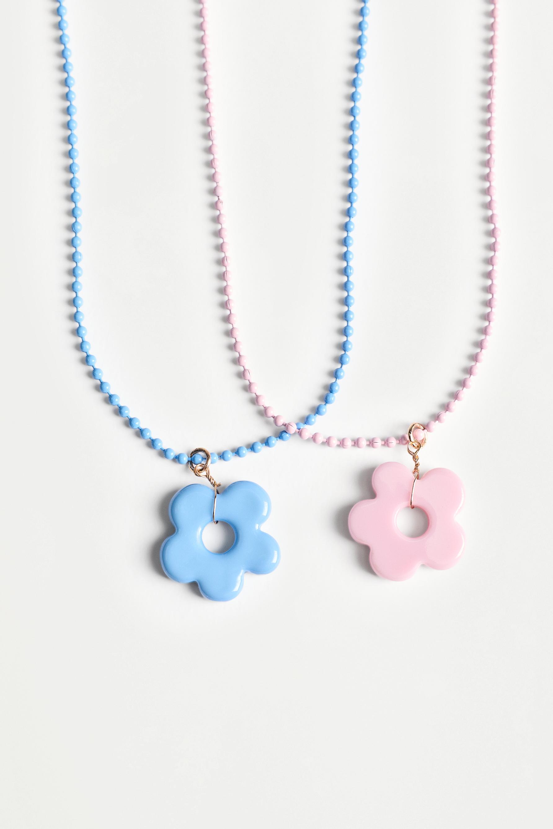 Collares colgante flor (Pack 2)