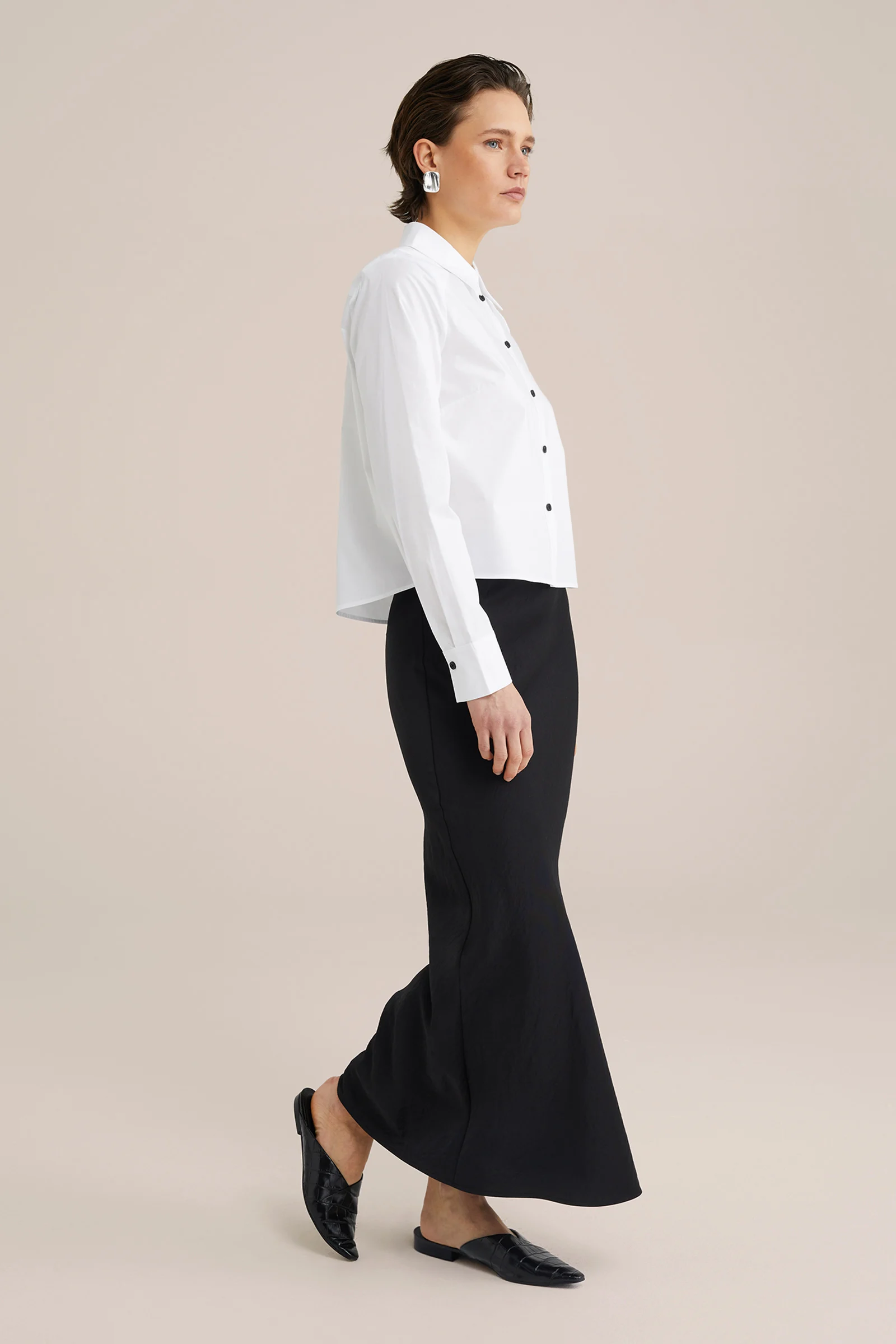 Dames cropped blouse