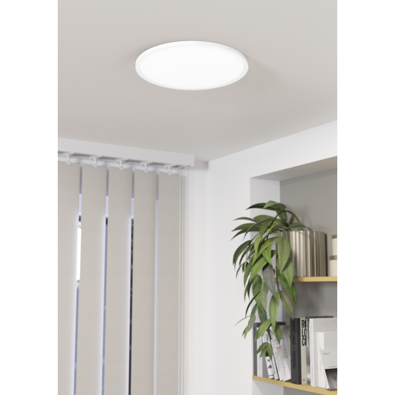 Plafonnier LED Testara-E blanc Ø 30 cm 2600 lm 16,4 W EGLO