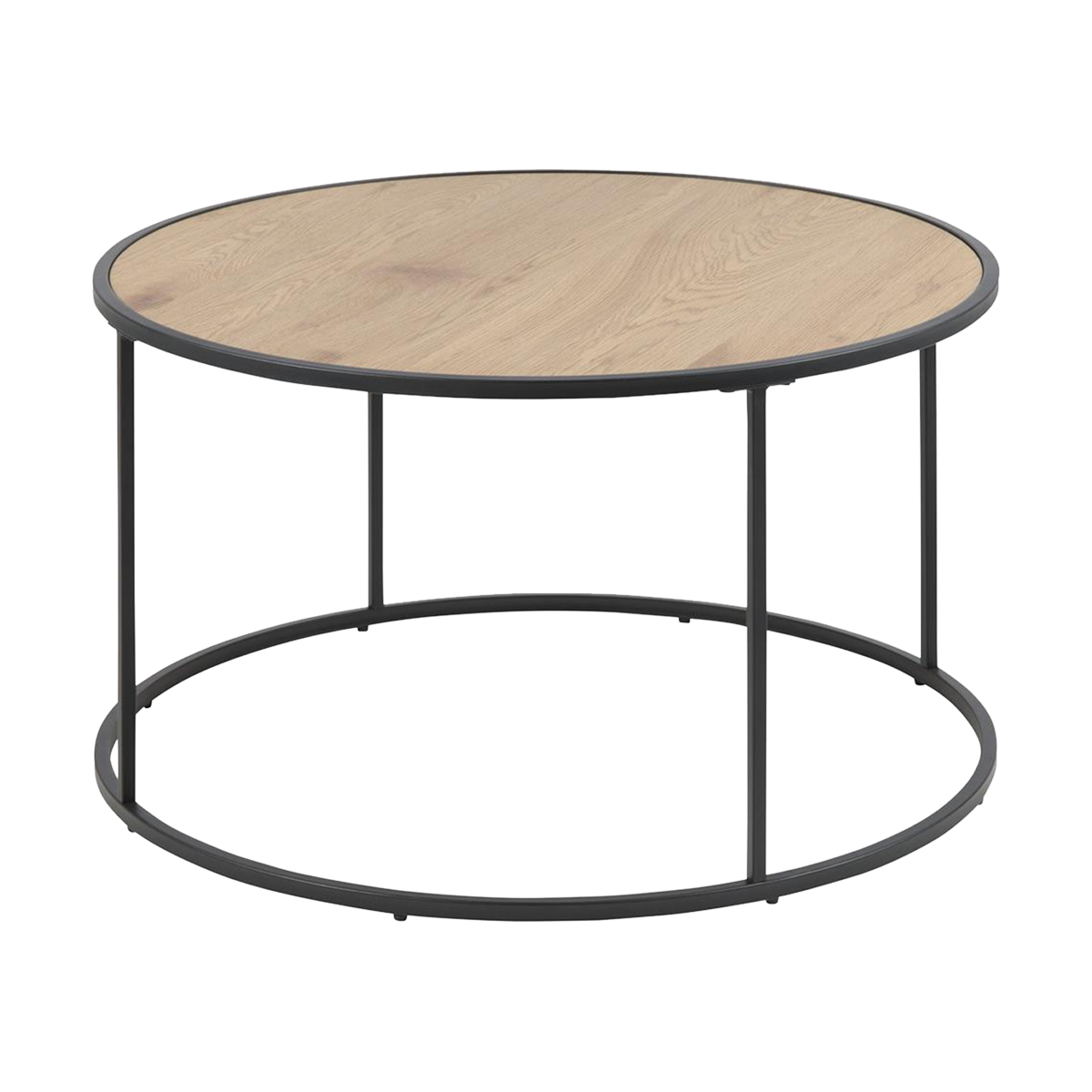 Lisomme Vic Ronde Houten Salontafel Ø 80 cm - Naturel