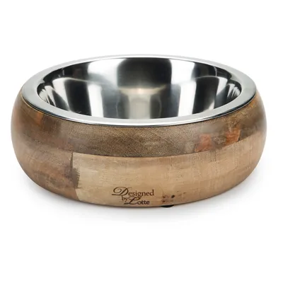 Designed by Lotte Mandira Wooden & Stainless Steel Bowl