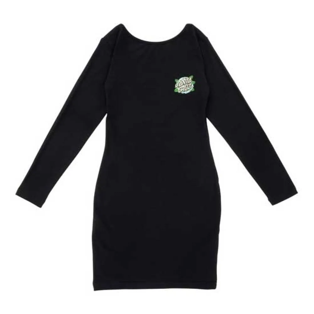 Santa Cruz Rose dot long sleeve dress