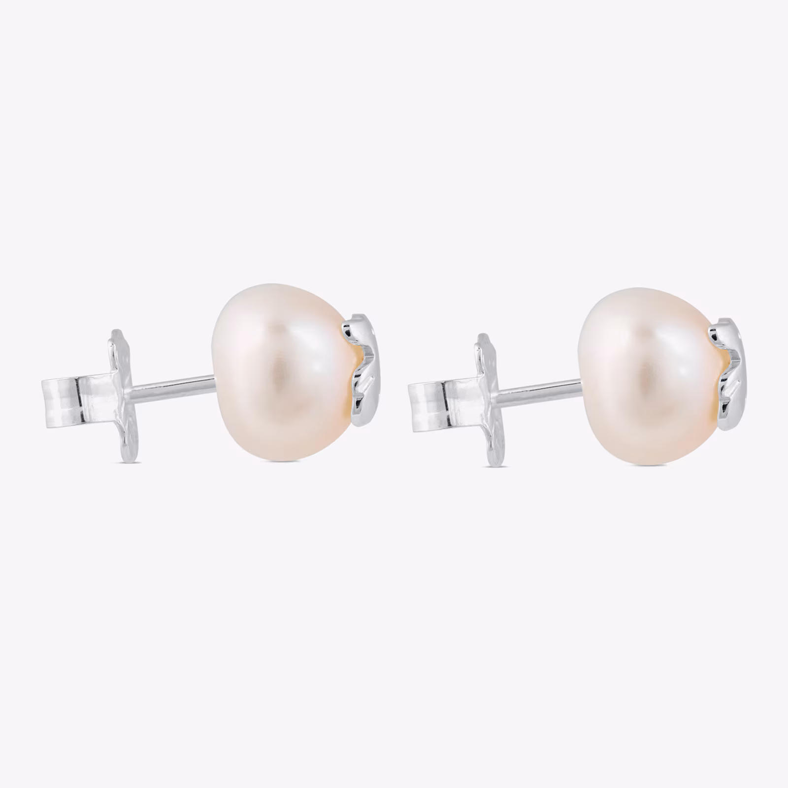 Pendientes pequeños de plata y perlas TOUS Bear