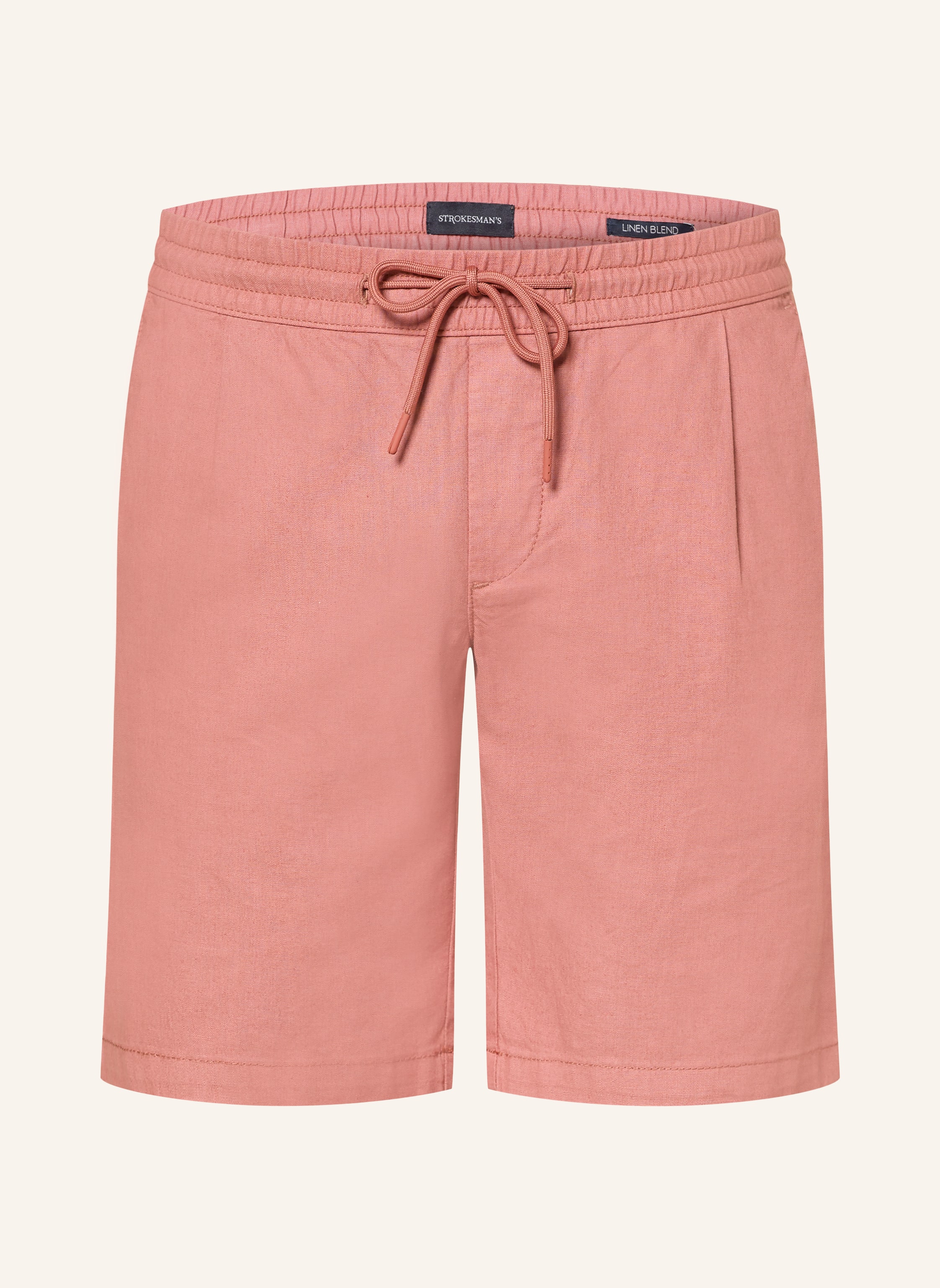 STROKESMAN'S Shorts Regular Fit mit Leinen