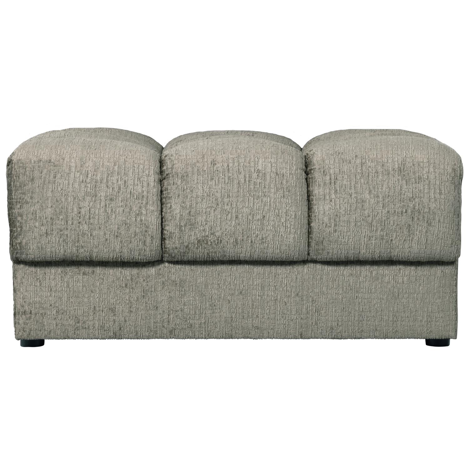WOOOD hocker Second Date - Structure Velvet - Frost - 42x82x61