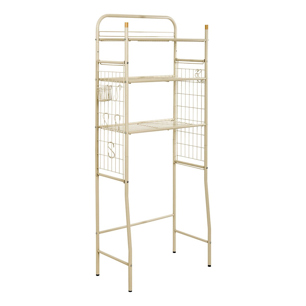 Estante bege para máquina de lavar