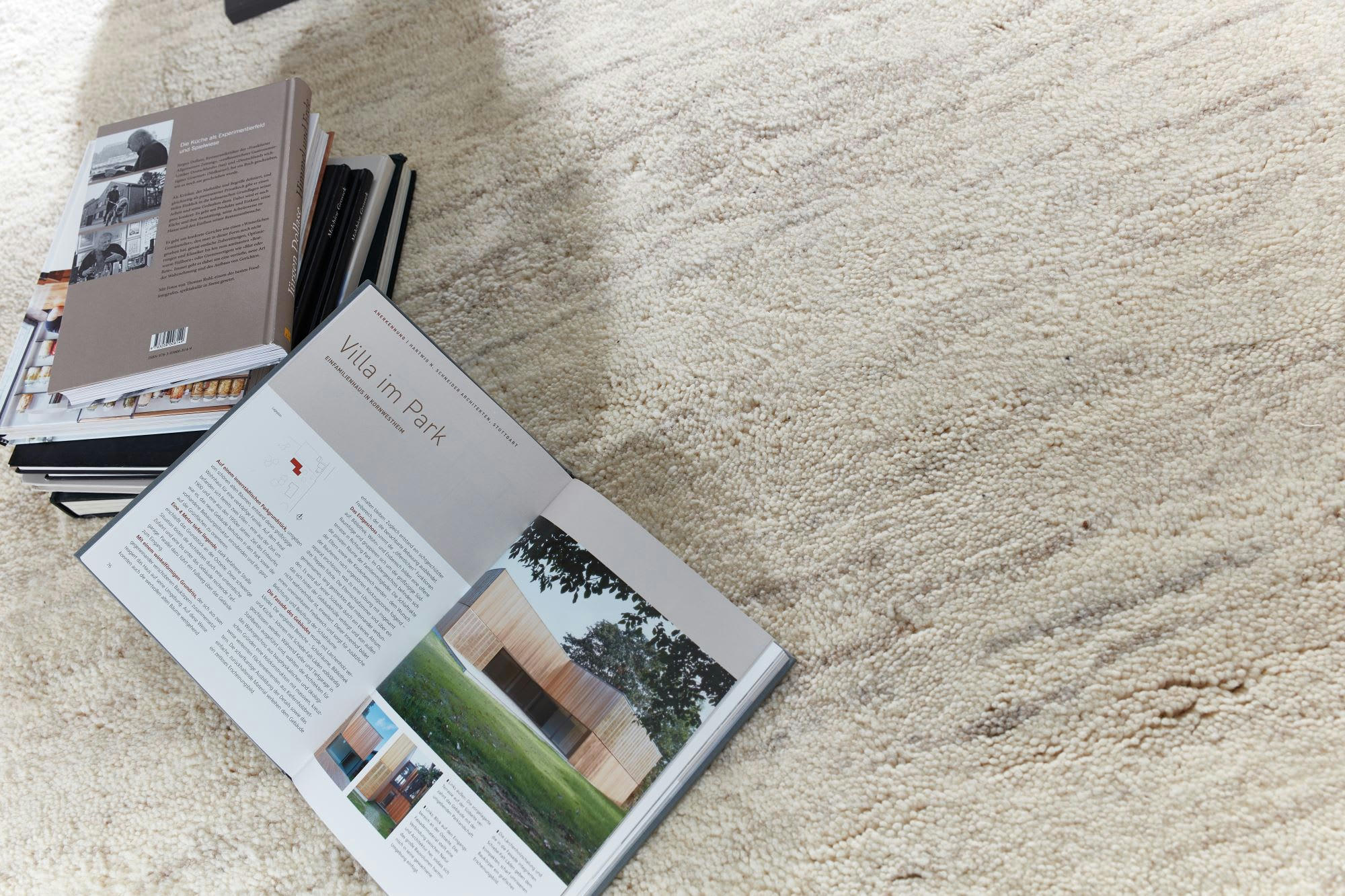 HADJ - Tapis berbère marocain noué main en laine - jaspé 60x90 cm