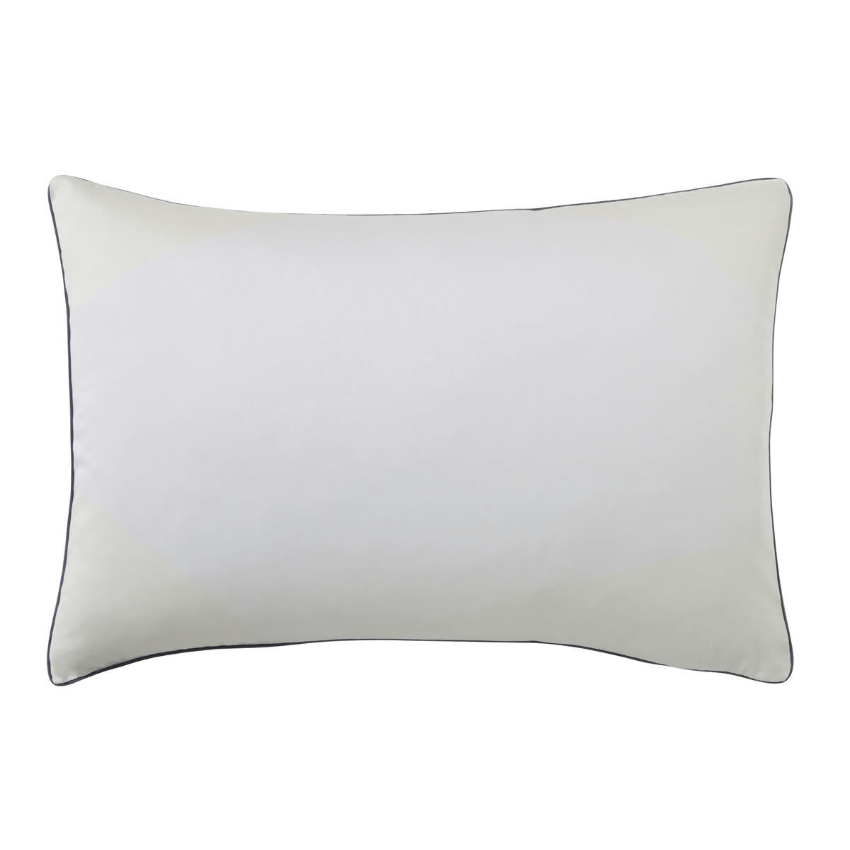 BRUME - Taie d'oreiller unie en satin de coton gris 64x64