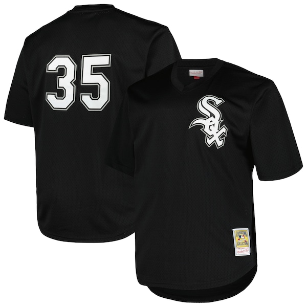 Frank Thomas Chicago White Sox Profile Big & Tall Cooperstown Collection Mesh Batting Practice Jersey - Black/Kelly Green