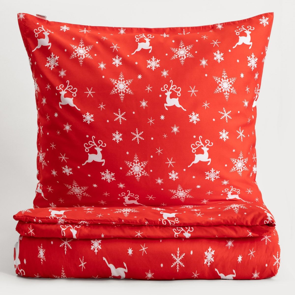 Pościel RUSA z mikrofibry czerwona 220x200cm   2*70x80cm