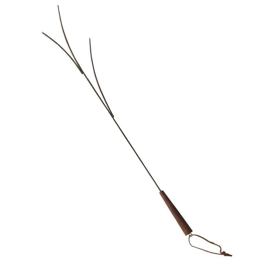 Twiggy Marshmallow Camp Fork with Wood Handle, 28-in