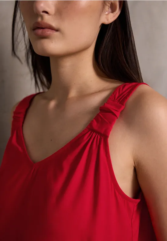 Blusentop mit Knotendetail