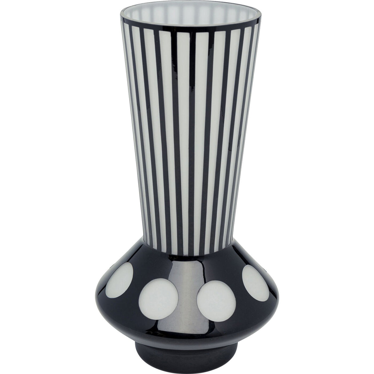 Kare Design Vaas Brillar zwart en wit 40cm