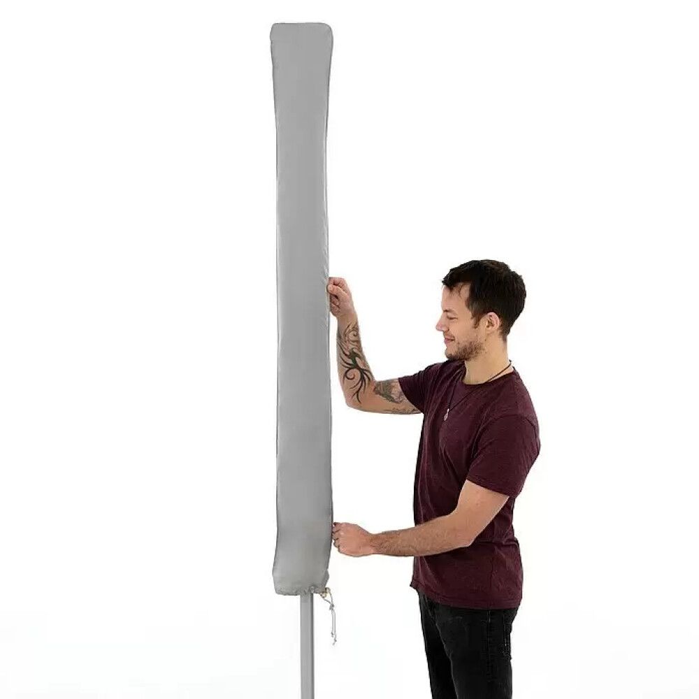 PARASOLLTREKK DOPPLER OPP TIL Ø350CM GRÅ