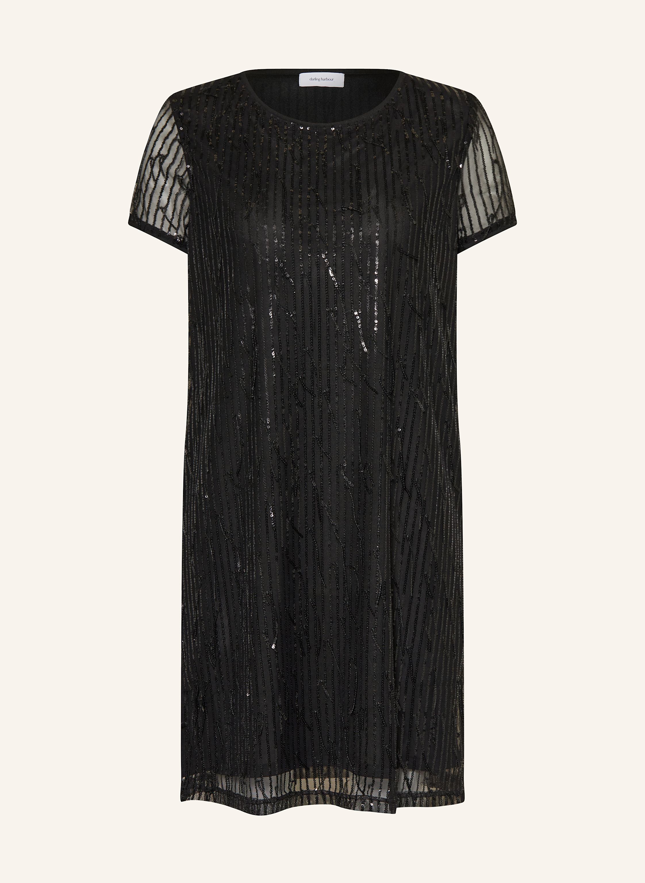 darling harbour Mesh-Kleid mit Pailletten