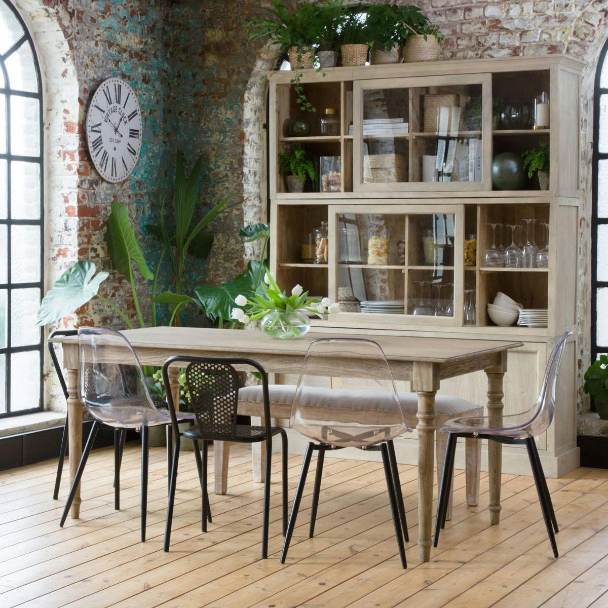 MIM - Vaisselier en bois marron 170 cm