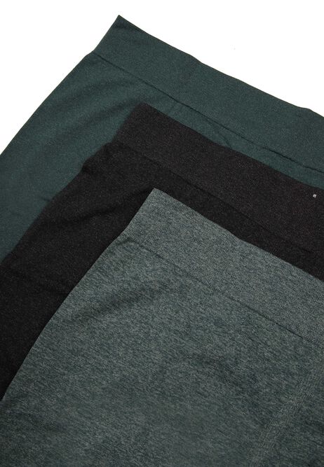 Mens 3pk Green Seamfree Trunks
