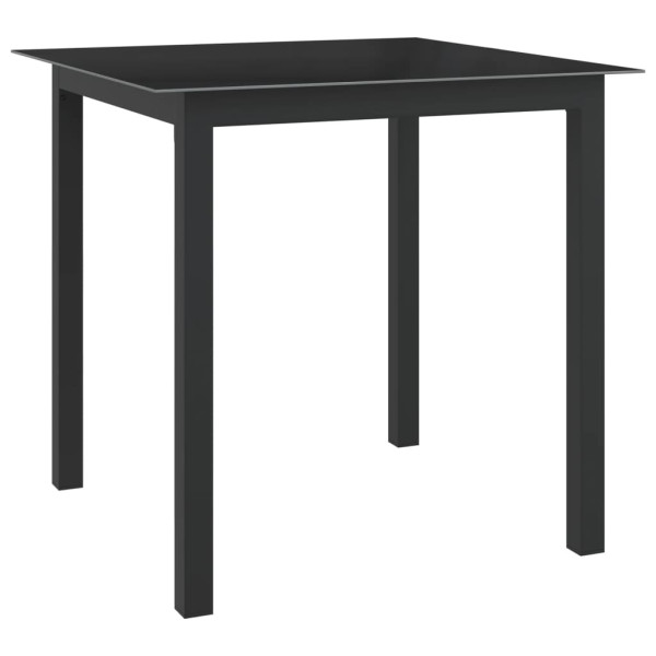 Zestaw mebli jadalnianych Antracyt Aluminium vidaXL