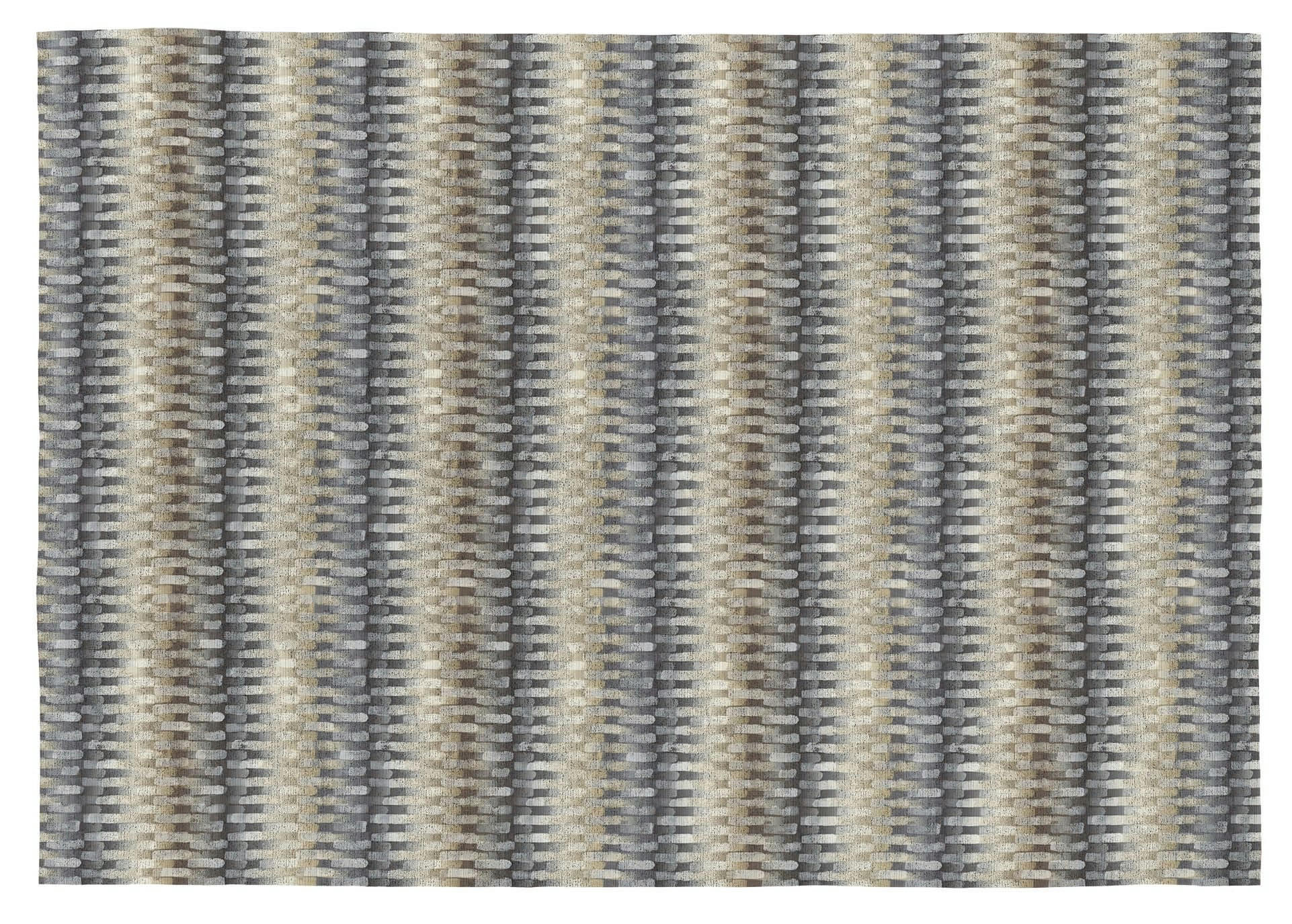 TIMELESS - Tapis décoratif en coton en impression digital bleu 120x170