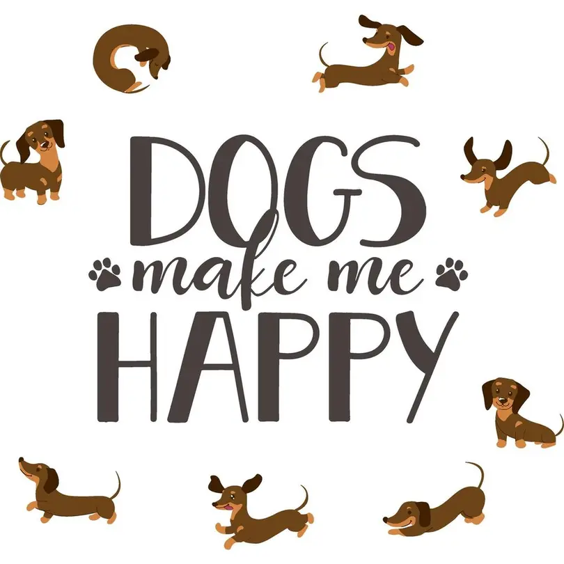 Serviette 20er-Set Dog makes me Happy