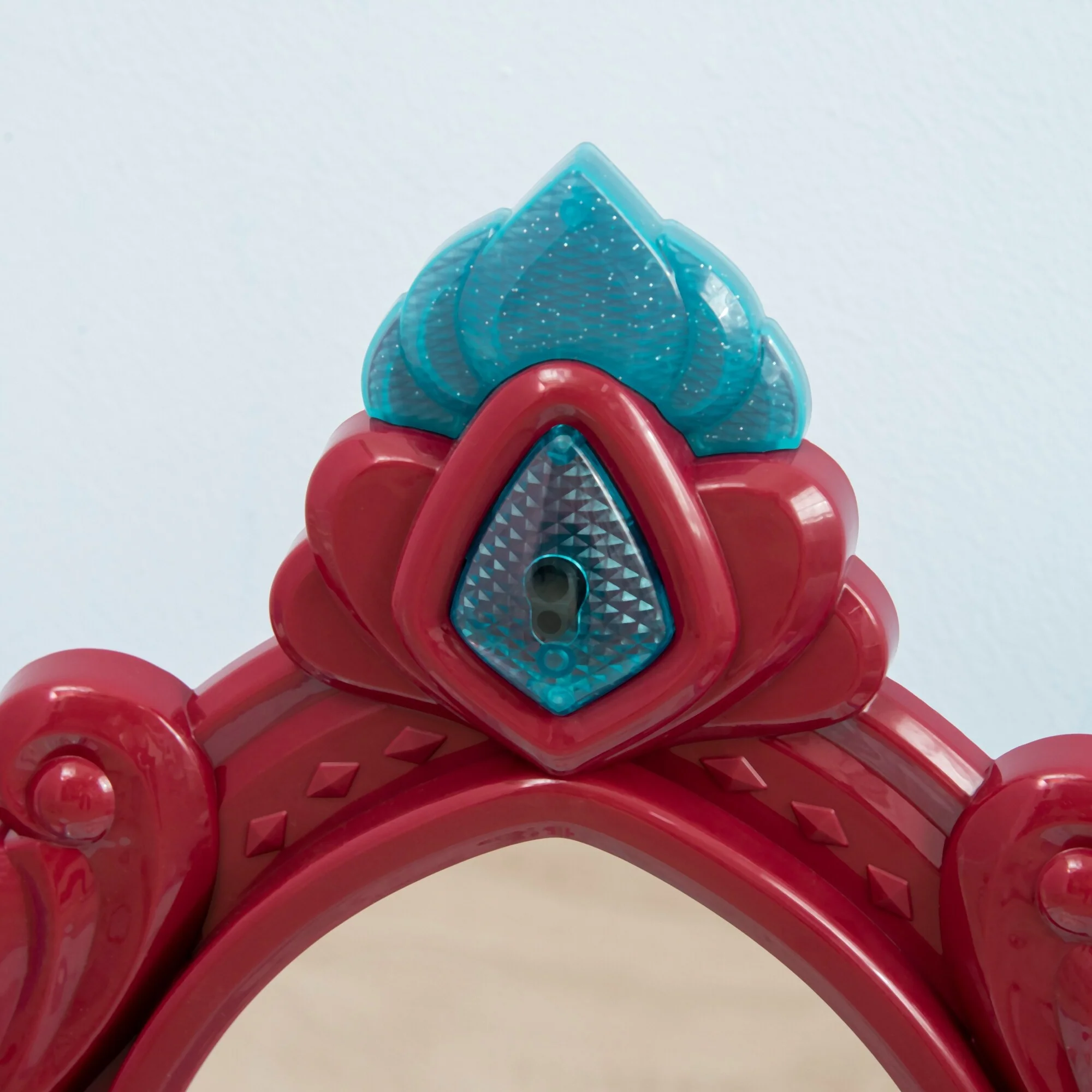 Kids Vanity Set with Self-Opening Magic Mirror, Princess Makeup Vanity Table Set with Music, Tabletop with Lights