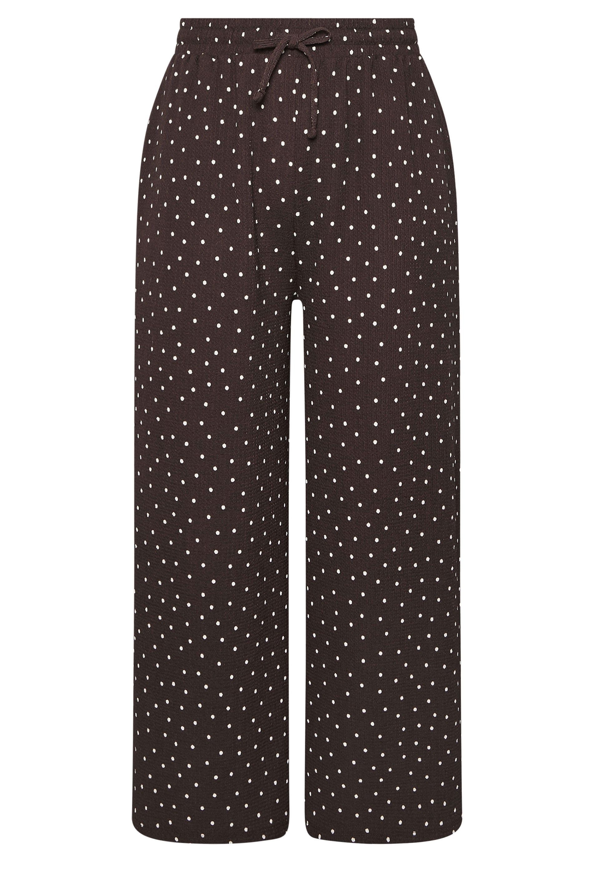 Yours Polka Dot Wide Leg Trousers