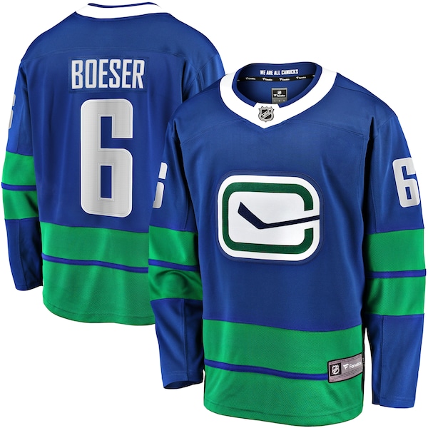 Brock Boeser Vancouver Canucks   Premier Breakaway Player Jersey - Blue
