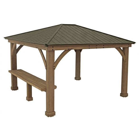 Seitenablage »Devon«, BxHxT: 299 x 96 x 59 cm, natur, Zedernholz