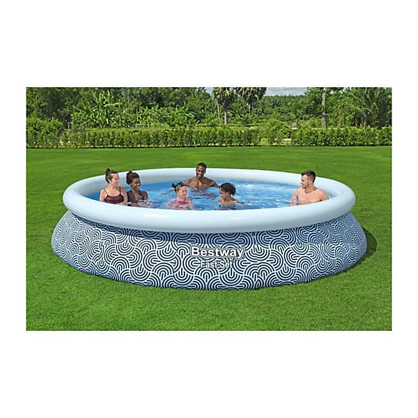 Bestway Piscine autoportante ronde 396 x 84 cm Fast Set avec pompe