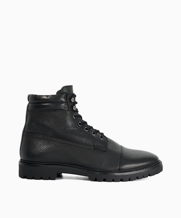 Sawyeer Black - Lace-Up Ankle Boots