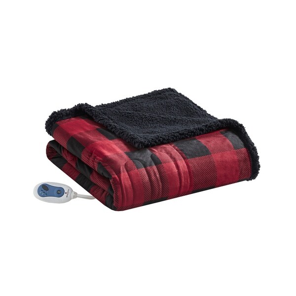 Linden Oversized Mink to Berber Heated Throw by Woolrich