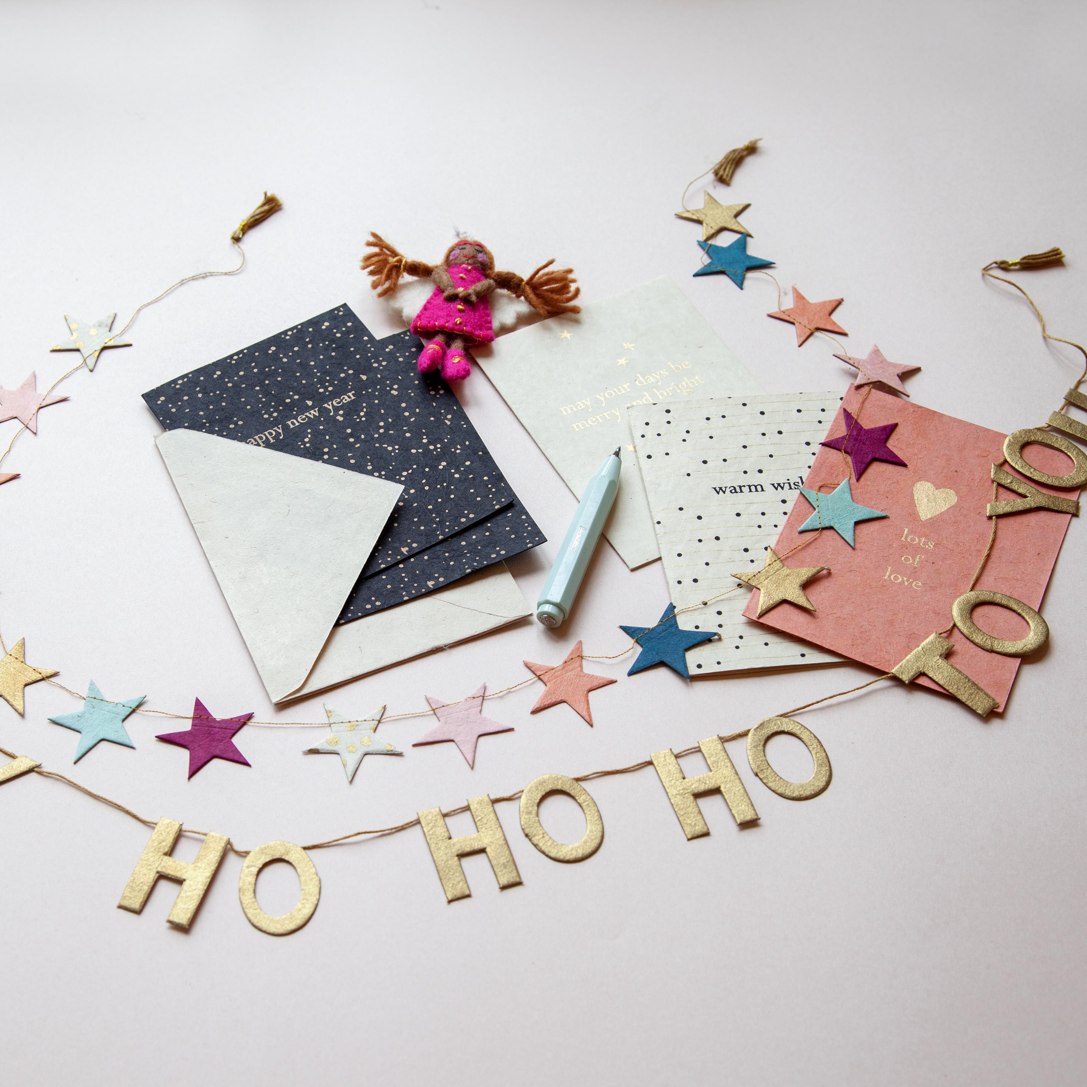 Return to Sender Slinger 1 m Happy Ho Ho Ho van lokta papier