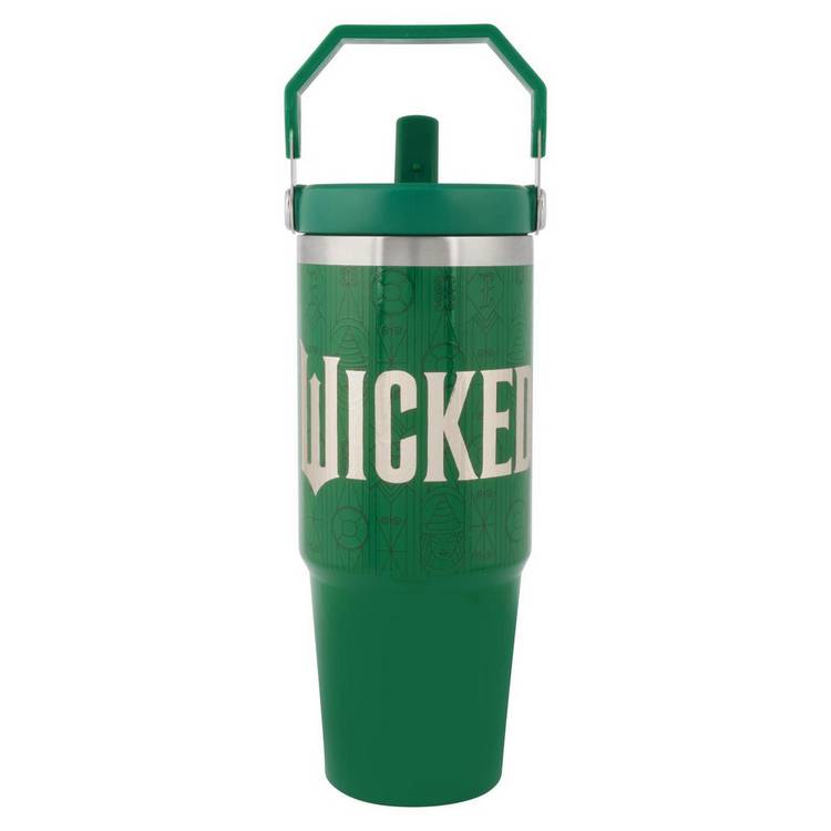 Wicked Stainless Steel Green Handle Cup - 900ml