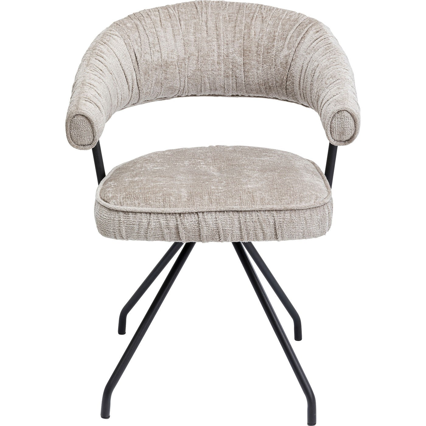 Kare Design Draaistoel met armleuningen Arabella grijs